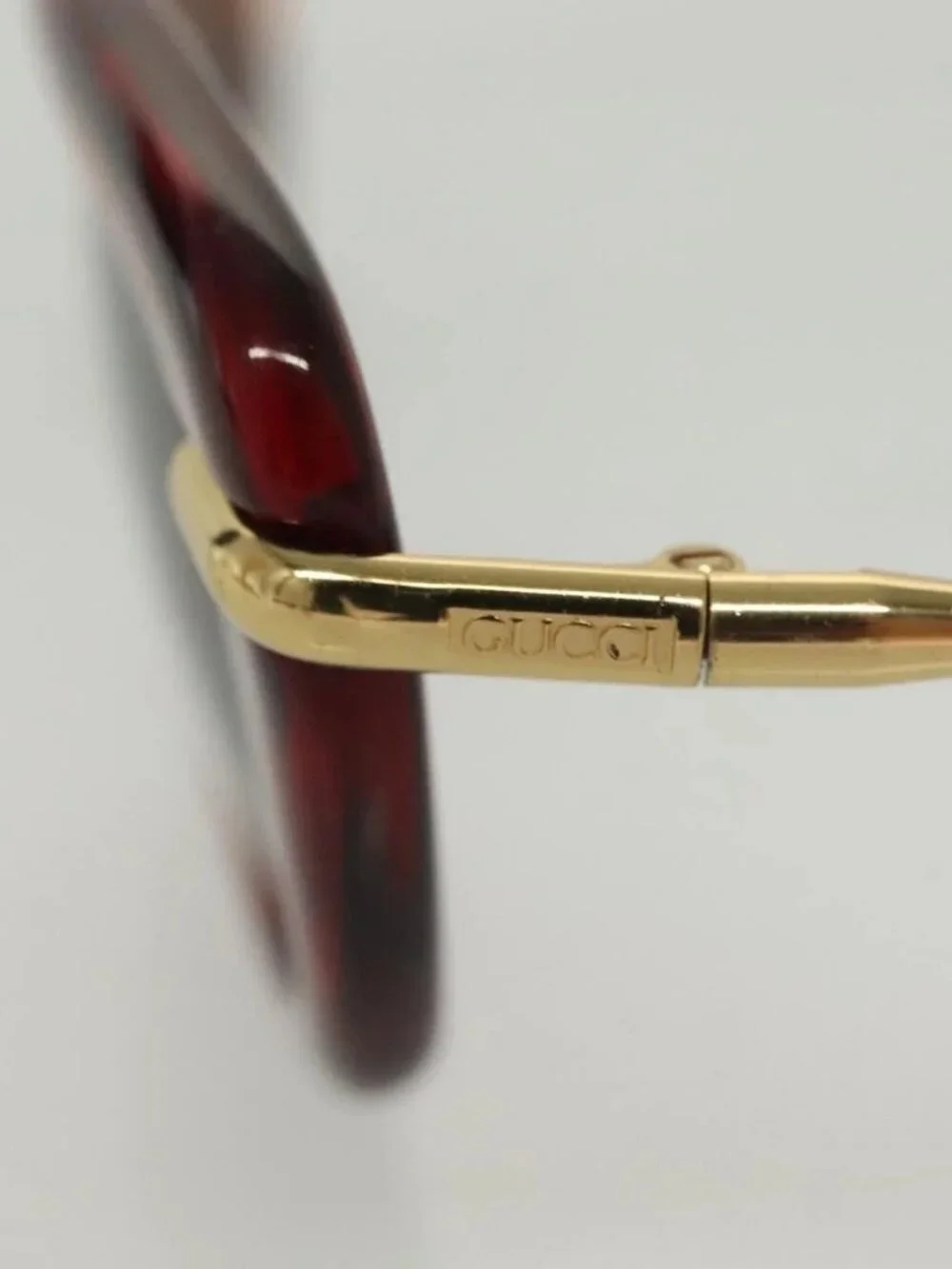 GUCCI Sunglasses Plastic Metal 2 Set Brown Black Auth bs29266